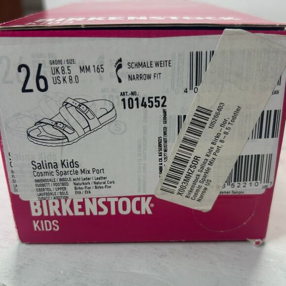 Birkenstock Salina Sandal Cosmic Sparcle Port Mix Kid's 8/EU 26 NWB Narrow Fit - Picture 10 of 10